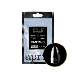 Apres Gel - X Tips 2.0 - NATURAL Stiletto Refill Bag - C8 Nail SupplyApres