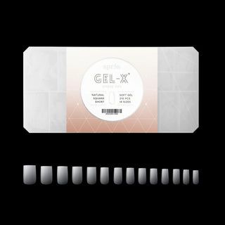Apres Ombre Gel - X Tips - NATURAL Square 210pcs - C8 Nail SupplyApres