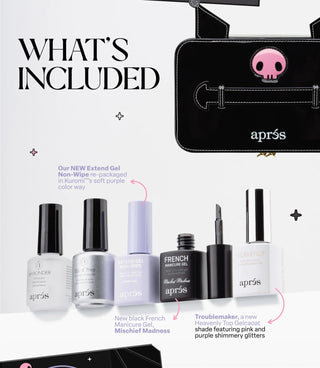 Apres x Kuromi - Nail Extension Kit - C8 Nail SupplyApres