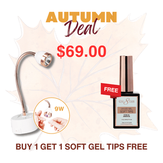 (Autumn 2025 Deals) Cre8tion Cordless Touch LED Lamp 9W - Buy 1 Get 1 Soft Gel Tips Free - C8 Nail SupplyC8 Nail Supply13308-BOGO