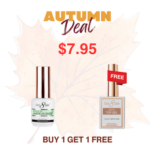 (Autumn 2025 Deals) Cre8tion Soak Off Gel System - American White 0.5oz - Buy 1 Get 1 Top Matte Free - C8 Nail SupplyC8 Nail Supply