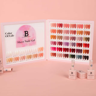 Billionaire Sheer Nude Gel Collection 48 Colors w/ 1 Color Book