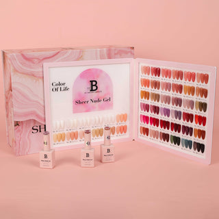 Billionaire Sheer Nude Gel Collection 48 Colors w/ 1 Color Book