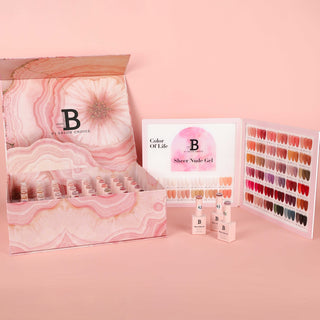 Billionaire Sheer Nude Gel Collection 48 Colors w/ 1 Color Book