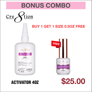 (Bonus Combo) Cre8tion Dip Essential 4oz - Buy 1 Get 1 size 0.5oz Free - C8 Nail SupplyCre8tionBuy-31970-Get-31002