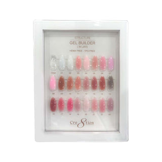 Cre8tion Acrylic Booklet - Builder Gel in Jar 24 Colors