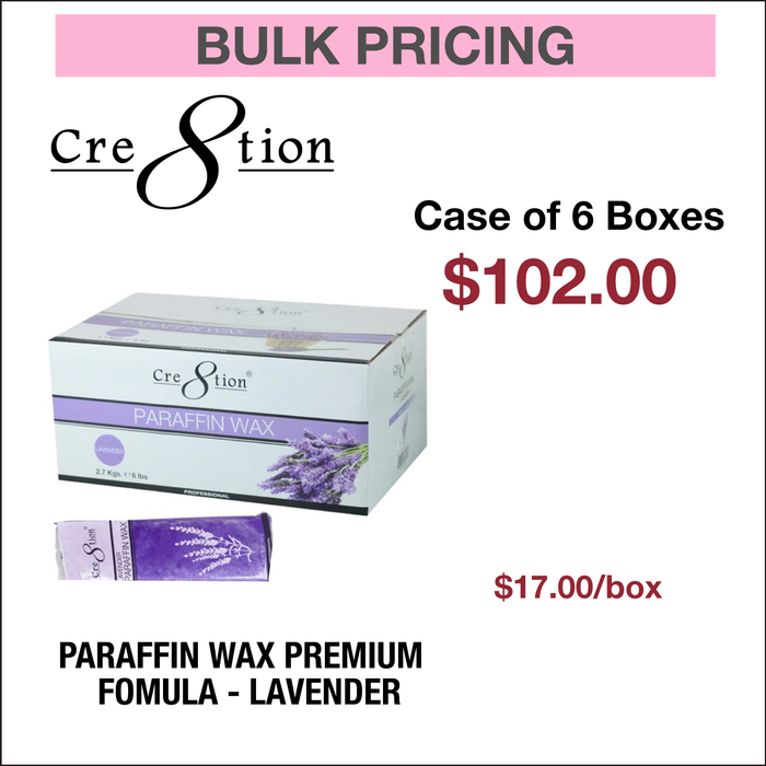 Cre8tion Paraffin Wax Lavender - Premium Fomula