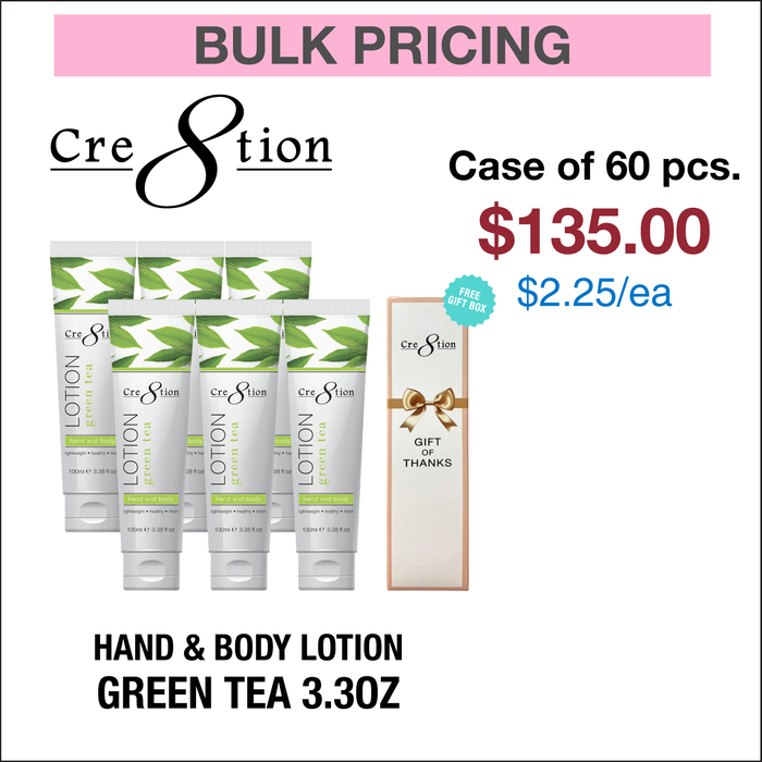 Cre8tion Hand & Body Lotion 3.3oz - Case of 60