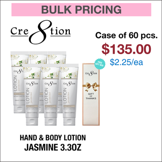 Cre8tion Hand & Body Lotion 3.3oz - Case of 60