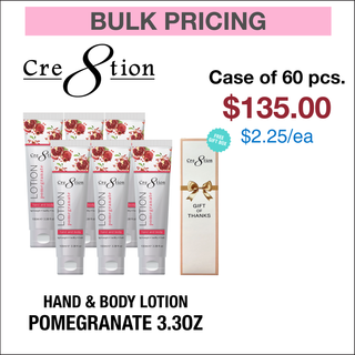 Cre8tion Hand & Body Lotion 3.3oz - Case of 60