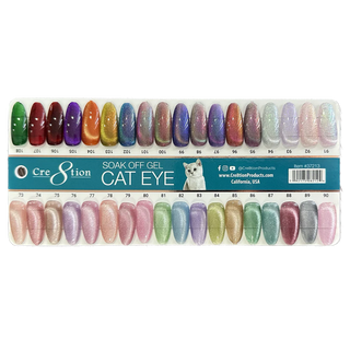 Cre8tion Cat Eye Color Chart 36 colores (#01 - #36)