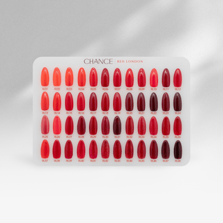 Chance Counter Display Color Chart - London Red Collection 48 colors - C8 Nail SupplyCre8tion37302