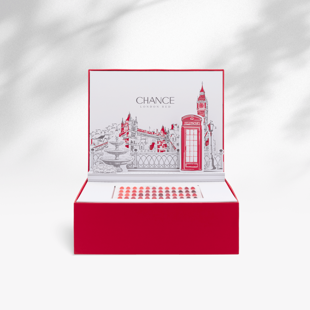 Chance Counter Display Color Chart - London Red Collection 48 colors ...