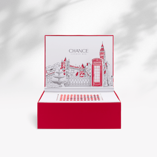 Chance Counter Display Color Chart - London Red Collection 48 colors - C8 Nail SupplyCre8tion37302