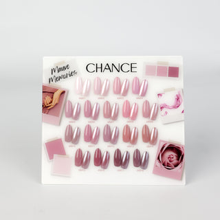 Chance Counter Display Color Chart - Mauve Memories Collection 18 colors - C8 Nail SupplyCre8tion37306