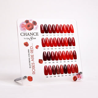 Chance Counter Display Color Chart - Roses Are Red Collection - C8 Nail SupplyCre8tion37239