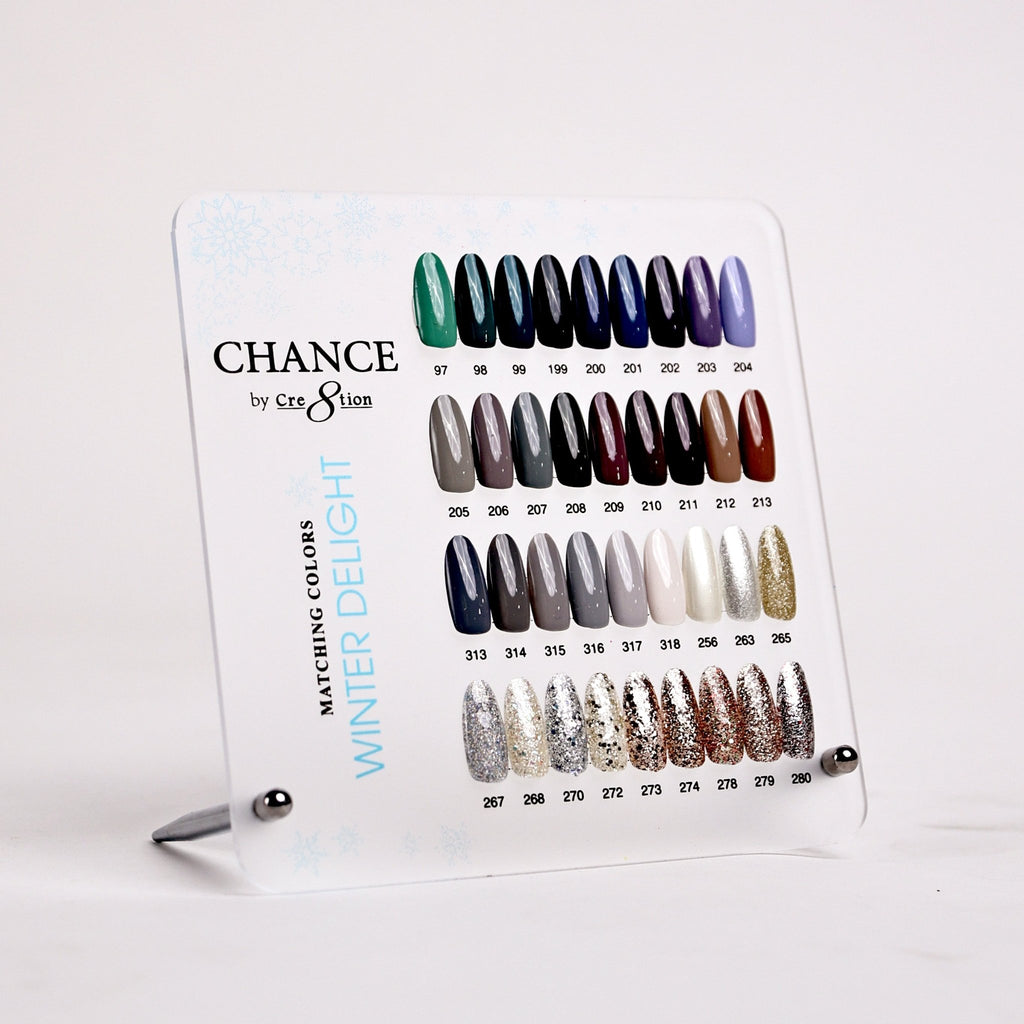 Chance Color Chance Counter Display Color Chart - Winter Delight Co… | C8 – C8 Nail ...