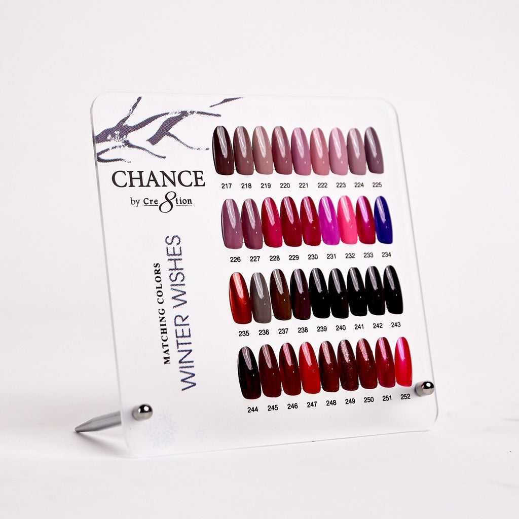 Chance Color Chance Counter Display Color Chart - Winter Wish Colle… | C8 – C8 Nail ...