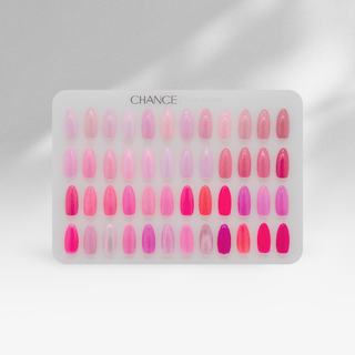 Chance Pink Iconic Collection 0.5oz - 48 Colors w/ 1 Color Booklet, 1 Color Board & 24 Cre8tion Base Coat 0.5oz - C8 Nail SupplyCre8tion38027