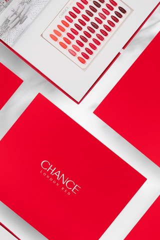 Chance Red London Collection 0.5oz - 48 Colors w/ 1 Color Booklet, 1 Color Board & 1 Cre8tion Polka Dot Filing Machine - C8 Nail SupplyCre8tion38028