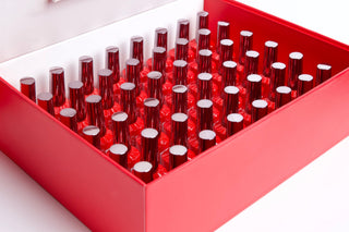 Chance Red London Collection 0.5oz - 48 Colors w/ 1 Color Booklet, 1 Color Board & 1 Cre8tion Polka Dot Filing Machine - C8 Nail SupplyCre8tion38028