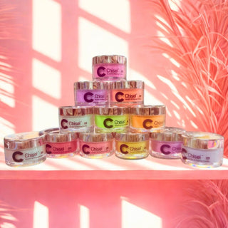 Chisel Electric Neon Powder Set 12 Colors - C8 Nail SupplyChisel31072