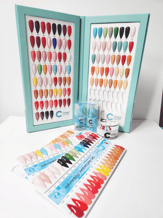 Chisel Solid Collection - Full set Matching Trio 100 colors (01 - 100) w/ 1 color chart books & 1 set color chart - C8 Nail SupplyChisel