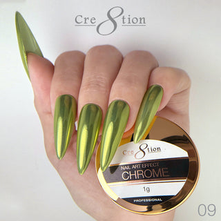 Chrome #9 Cre8tion Radium Chrome Nail Art Efecto 1g