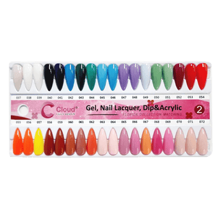 Cloud Nail Design - Florida Collection - Full set Matching Trio 120 colors w/ 1 color booklet & 2 set color boards - C8 Nail SupplyCloud