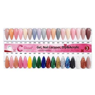 Cloud Nail Design - Florida Collection - Full set Matching Trio 120 colors w/ 1 color booklet & 2 set color boards - C8 Nail SupplyCloud