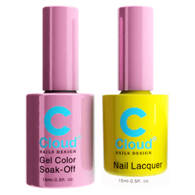 Cloud Nail Design - Florida Collection - Matching Duo 0.5oz - 012 - C8 Nail SupplyCloudChisel-D012