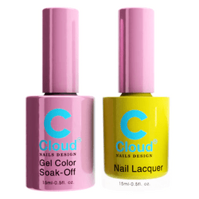 Cloud Nail Design - Florida Collection - Matching Duo 0.5oz - 013 - C8 Nail SupplyCloudChisel-D013