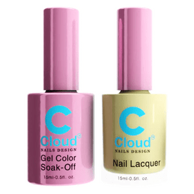 Cloud Nail Design - Florida Collection - Matching Duo 0.5oz - 014 - C8 Nail SupplyCloudChisel-D014