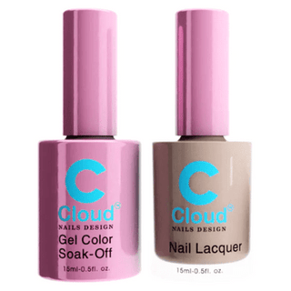 Cloud Nail Design - Florida Collection - Matching Duo 0.5oz - 078 - C8 Nail SupplyCloudChisel-D078
