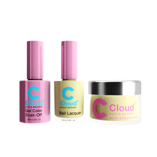 Cloud Nail Design - Florida Collection - Matching Trio - 014 - C8 Nail SupplyCloud
