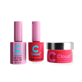 Cloud Nail Design - Florida Collection - Matching Trio - 016 - C8 Nail SupplyCloud