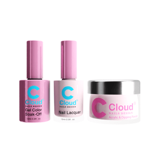 Cloud Nail Design - Florida Collection - Matching Trio - 024 - C8 Nail SupplyCloud
