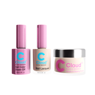 Cloud Nail Design - Florida Collection - Matching Trio - 035 - C8 Nail SupplyCloud