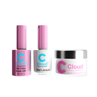 Cloud Nail Design - Florida Collection - Matching Trio - 039 - C8 Nail SupplyCloud