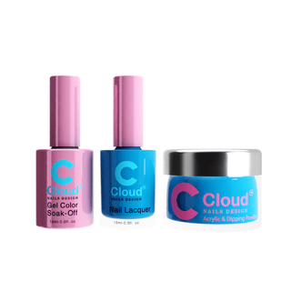 Cloud Nail Design - Florida Collection - Matching Trio - 046 - C8 Nail SupplyCloud