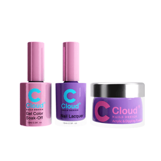 Cloud Nail Design - Florida Collection - Matching Trio - 047 - C8 Nail SupplyCloud