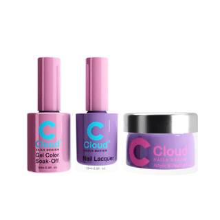 Cloud Nail Design - Florida Collection - Matching Trio - 048 - C8 Nail SupplyCloud