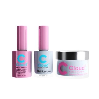 Cloud Nail Design - Florida Collection - Matching Trio - 049 - C8 Nail SupplyCloud