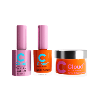 Cloud Nail Design - Florida Collection - Matching Trio - 056 - C8 Nail SupplyCloud