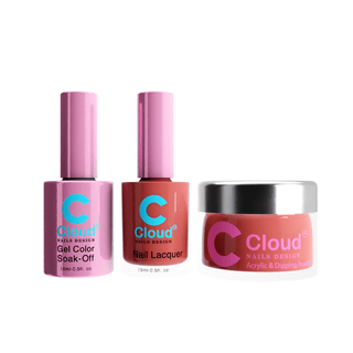 Cloud Nail Design - Florida Collection - Matching Trio - 061 - C8 Nail SupplyCloud