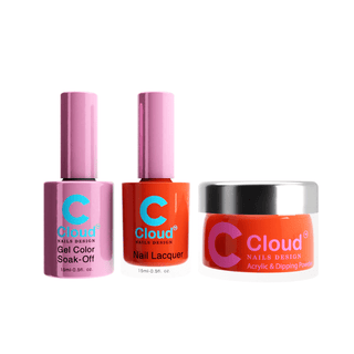 Cloud Nail Design - Florida Collection - Matching Trio - 062 - C8 Nail SupplyCloud