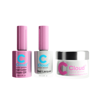 Cloud Nail Design - Florida Collection - Matching Trio - 106 - C8 Nail SupplyCloud