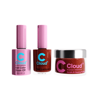Cloud Nail Design - Florida Collection - Matching Trio - 107 - C8 Nail SupplyCloud