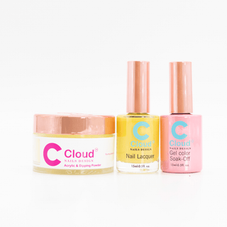 Cloud Nail Design - Hawaii Collection - Matching Trio - 135 - C8 Nail SupplyCloudChisel-H-T135