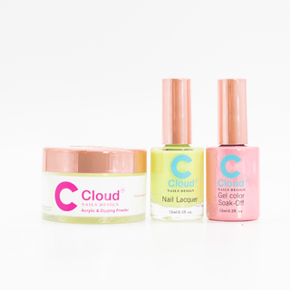 Cloud Nail Design - Hawaii Collection - Matching Trio - 137 - C8 Nail SupplyCloudChisel-H-T137